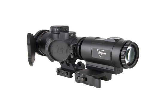 Trijicon 2 MOA red dot and 3X magnifier combo.